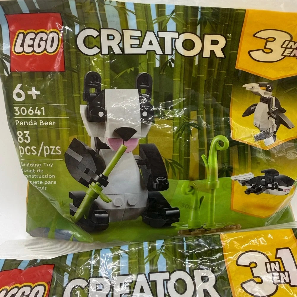 3 Sets LEGO Creator 3-in-1 Panda Bear 30641 Building Toy
